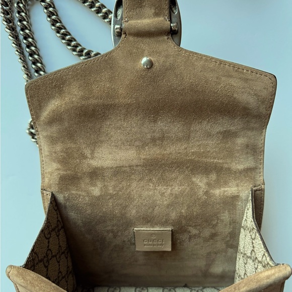 GG Supreme Monogram Mini Dionysus Shoulder Bag Taupe - Picture 6 of 12